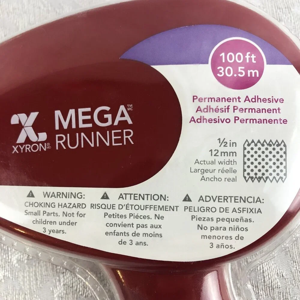 Xyron Mega Runner Rare Red Tape Dispenser 100ft Permanent Adhesive NWT Sealed